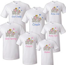 Load image into Gallery viewer, Elephant Birthday Matching T-shirt Party Family Kid Reunion Celebration Tee Shirt