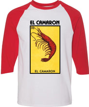 Load image into Gallery viewer, El Camaron Loteria T-Shirt / Hoodie / Raglan Mexican Bingo Short Sleeve Celebration Lottery Shrimp