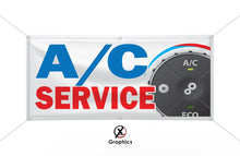 Load image into Gallery viewer, A/C Repair Vinyl Banner advertising Sign Full color any size Indoor Outdoor Advertising Vinyl Sign With Metal Grommets Air Conditioning