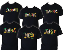 Load image into Gallery viewer, Amphibian t shirt Birthday Matching Party Family Kid Tshirt Frogs Turtles Snake