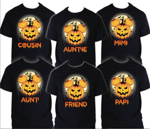 Load image into Gallery viewer, Halloween Birthday T Shirt Family matching celebration party tee Trick