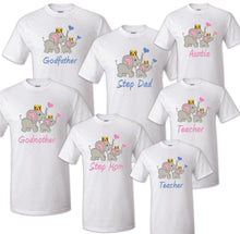 Load image into Gallery viewer, Elephant Birthday Matching T-shirt Party Family Kid Reunion Celebration Tee Shirt