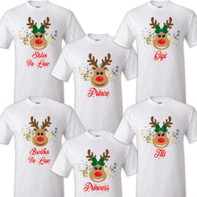 Load image into Gallery viewer, Reindeer Shirts Matching Pajamas, Deer Matching Shirt, Matching Xmas, Reindeer Outfit, Christmas Matching Tees, Family Matching Reno Tee