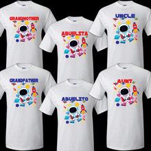 Load image into Gallery viewer, Astronaut Family Matching Birthday Party T-shirts Celebration Reunion Space moon