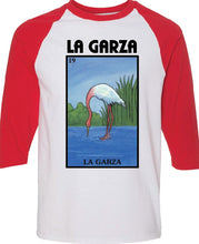 Load image into Gallery viewer, La Garza T-Shirt / Raglan / Hoodie Loteria Tee Shirt Mexican Bingo Funny woman Lottery Game Heron