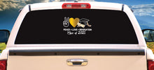 Load image into Gallery viewer, Peace Love Graduation Class of 2021 Decal Window Vinyl Sticker Decal Vehicle Car Trucking Sticker Trokas Truck Window Laptop vinyl