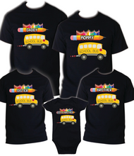 Load image into Gallery viewer, School Bus T shirt Captain Sailing Family Birthday Matching Party Celebration