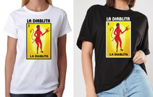 Load image into Gallery viewer, La Diablita TSHIRT / RAGLAN Loteria T-Shirt Mexican Bingo Short Sleeve Shirt Women back