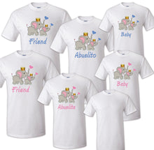 Load image into Gallery viewer, Elephant Birthday Matching T-shirt Party Family Kid Reunion Celebration Tee Shirt
