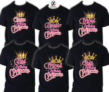 Load image into Gallery viewer, Princess Shirts Family Matching Birthday T-shirts Shirt Celebration kids