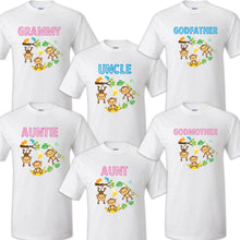 Load image into Gallery viewer, Monkey Birthday T Shirt Family matching celebration reunion party tee Gorilla