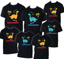 Load image into Gallery viewer, Dinosaur t shirt Birthday Matching Party Family Kid Tshirt Mom, dad, sister