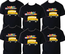 Load image into Gallery viewer, School Bus T shirt Captain Sailing Family Birthday Matching Party Celebration