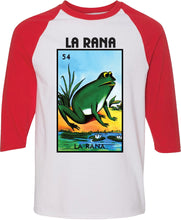 Load image into Gallery viewer, La Rana T-shirt / Raglan / Hoodie Loteria Mexican Bingo Funny Polaca Lottery Game shirt