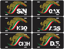Load image into Gallery viewer, Mexican Logo Car Plate aluminum License Plate Gobierno de Mexico logo Plate