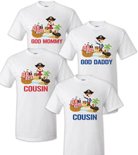 Load image into Gallery viewer, Pirate T shirt Captain Sailing tee Family Birthday Matching Party Celebration