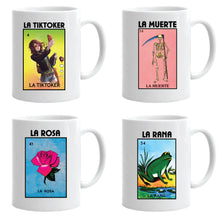 Load image into Gallery viewer, Loteria Mexican Bingo Mug Mexican Mug Gift Celebration Lottery Game Funny Mug MEX Mug Hispanic Mug Coffee drink mug