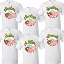 Load image into Gallery viewer, Donut Birthday T Shirt Birthday Matching T-shirts Party Family Kid Reunion