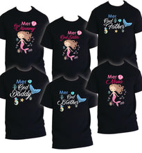 Load image into Gallery viewer, Mermaid Family Matching Birthday Party T-shirts Shirt Celebration Reunion Kids 2