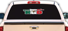 Load image into Gallery viewer, Hidalgo with gun AK 47 Decal Car Window Laptop Tamps Vinyl Sticker Mexico HGO