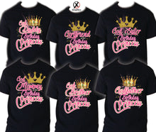 Load image into Gallery viewer, Princess Shirts Family Matching Birthday T-shirts Shirt Celebration kids