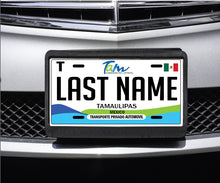 Load image into Gallery viewer, Tamaulipas Car Plate aluminum License Plate Mex TAMPS Mexico State CUSTOMIZED Trokas Trokiando Estados de Mexico, Mexican State Car Plate