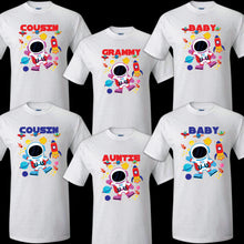 Load image into Gallery viewer, Astronaut Family Matching Birthday Party T-shirts Celebration Reunion Space moon