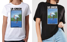 Load image into Gallery viewer, La Garza T-Shirt / Raglan / Hoodie Loteria Tee Shirt Mexican Bingo Funny woman Lottery Game Heron