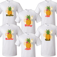 Load image into Gallery viewer, Pineapple Family Matching Birthday Party T-shirts Celebration Reunion Tropical
