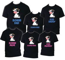 Load image into Gallery viewer, Cow Birthday T Shirt Family matching celebration reunion party tee mom kid Farm