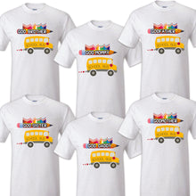 Load image into Gallery viewer, School Bus T shirt Captain Sailing Family Birthday Matching Party Celebration