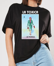 Load image into Gallery viewer, La Toxica T-shirt Loteria Mexican Bingo Short Sleeve Shirt Women's Girls Celebration Hippie Tee Lottery The Toxic