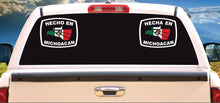 Load image into Gallery viewer, Hecha en Michoacan letters Decal Car Window Laptop Flag Vinyl Sticker Mexico MICH Mexican Sticker, Trucking, Trokiando Trucks decal MX Mex