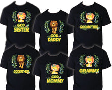 Load image into Gallery viewer, Lion Birthday T Shirt Family matching celebration reunion party tee kid Jungle