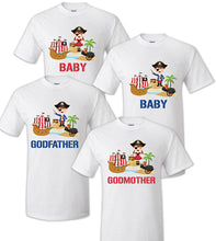 Load image into Gallery viewer, Pirate T shirt Captain Sailing tee Family Birthday Matching Party Celebration