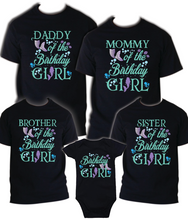 Load image into Gallery viewer, Mermaid Family Matching Birthday Party T-shirts Shirt Celebration Reunion Kids 3