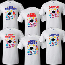 Load image into Gallery viewer, Astronaut Family Matching Birthday Party T-shirts Celebration Reunion Space moon