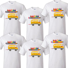 Load image into Gallery viewer, School Bus T shirt Captain Sailing Family Birthday Matching Party Celebration