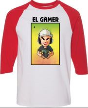 Load image into Gallery viewer, El Gamer Loteria T-Shirt / Hoodie / Raglan Mexican Bingo Short Sleeve, Gift, Celebration Lottery