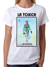 Load image into Gallery viewer, La Toxica T-shirt Loteria Mexican Bingo Short Sleeve Shirt Women's Girls Celebration Hippie Tee Lottery The Toxic