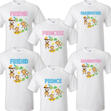 Load image into Gallery viewer, Monkey Birthday T Shirt Family matching celebration reunion party tee Gorilla