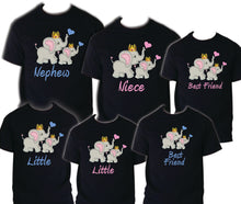 Load image into Gallery viewer, Elephant Birthday Matching T-shirt Party Family Kid Reunion Celebration Tee Shirt