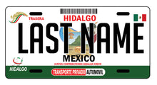 Load image into Gallery viewer, Hidalgo Car Plate aluminum License Plate Mex HGO Mexico State CUSTOMIZED Trokas Trokiando Estados de Mexico, Mexican State Car Plate