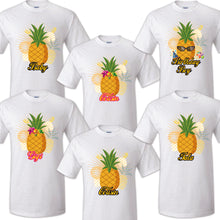 Load image into Gallery viewer, Pineapple Family Matching Birthday Party T-shirts Celebration Reunion Tropical