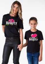 Load image into Gallery viewer, Beauty & Little T shirt Mother Daughter Outfits Couple Matching Love Outfit Tees