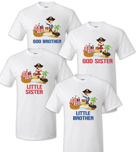Load image into Gallery viewer, Pirate T shirt Captain Sailing tee Family Birthday Matching Party Celebration