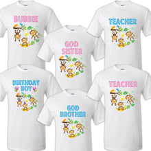 Load image into Gallery viewer, Monkey Birthday T Shirt Family matching celebration reunion party tee Gorilla