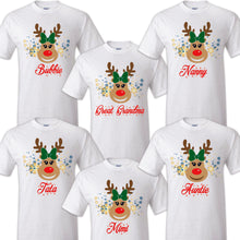 Load image into Gallery viewer, Reindeer Shirts Matching Pajamas, Deer Matching Shirt, Matching Xmas, Reindeer Outfit, Christmas Matching Tees, Family Matching Reno Tee