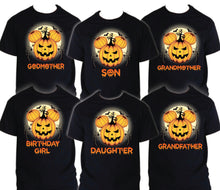 Load image into Gallery viewer, Halloween Birthday T Shirt Family matching celebration party tee Trick
