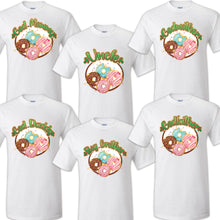 Load image into Gallery viewer, Donut Birthday T Shirt Birthday Matching T-shirts Party Family Kid Reunion